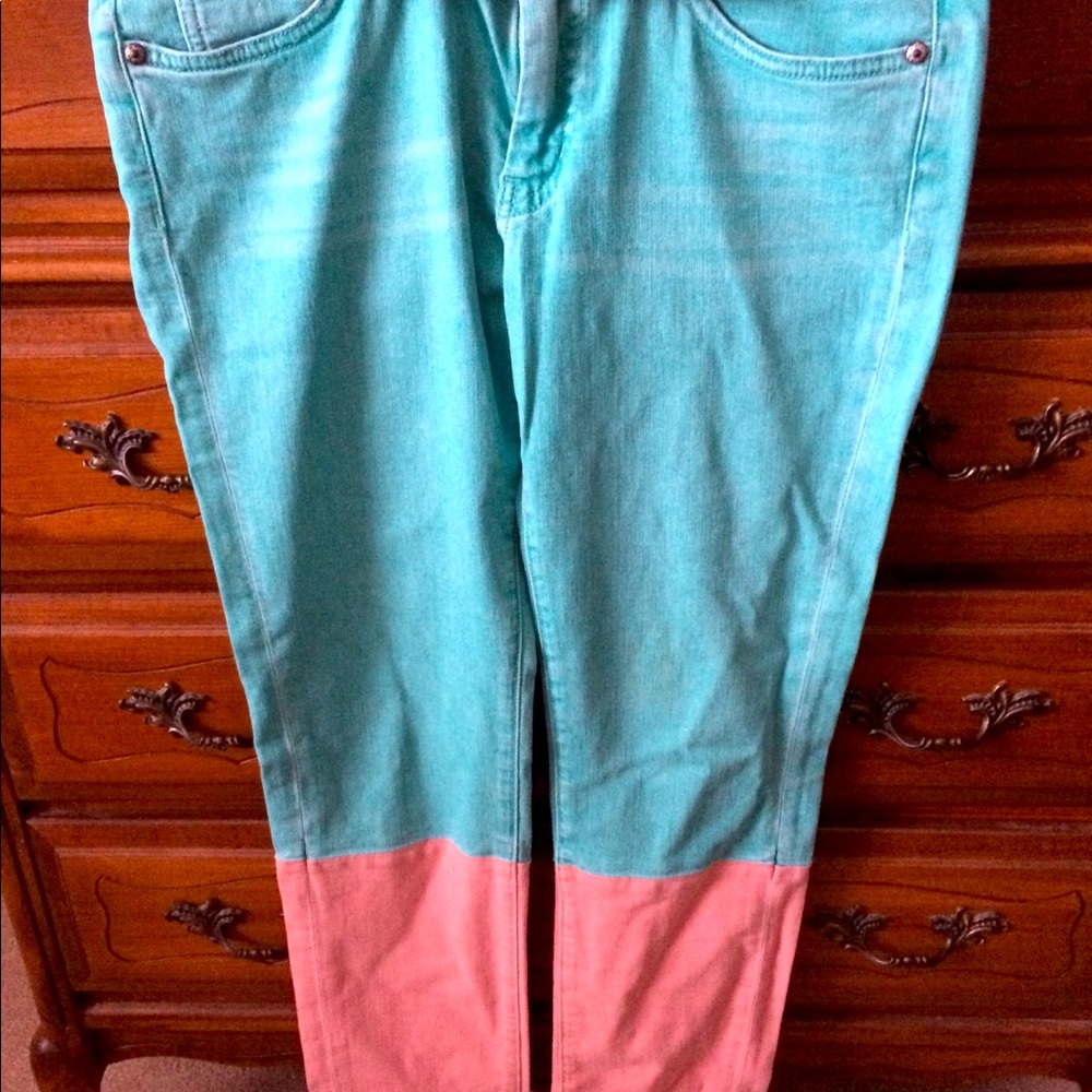 Colour-block MiH jeans